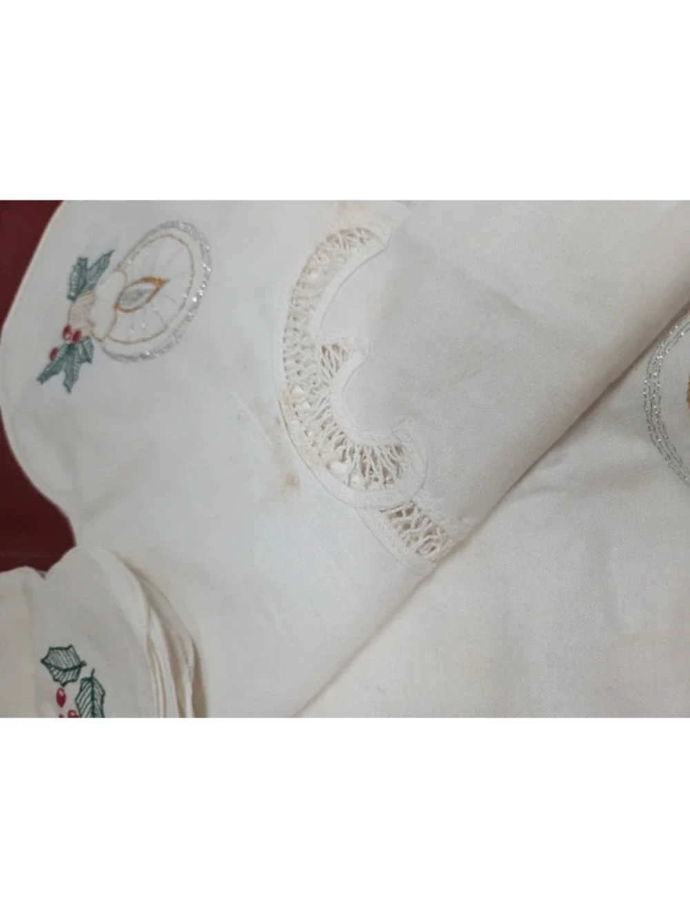 VTG Holiday table linens
